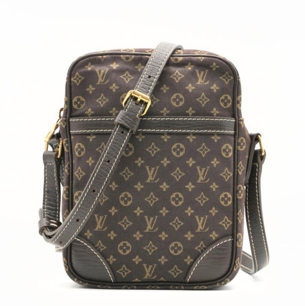 Authenic Louis Vuitton Dark Brown Monogram Messenger Bag